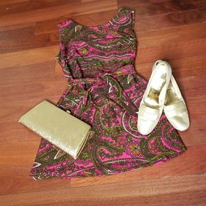 Gold fabric Vintage Naturlizer shoes